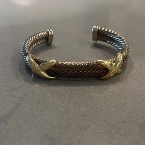 David Yurman X Station with 14K yellow gold